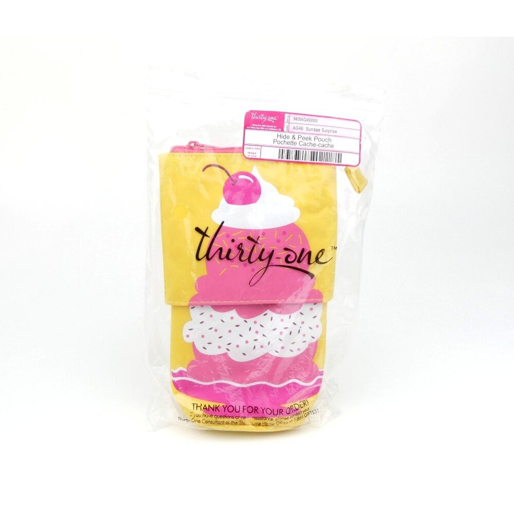 Thirty-One‎ Sundae Surprise Hide & Peek Pouch NWT